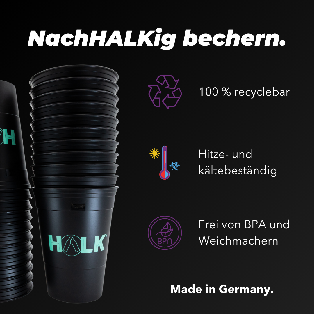 HALK Mehrweg Bierpong Set
