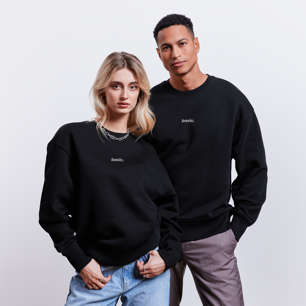 basic. Oversized Shirt - Schwarz