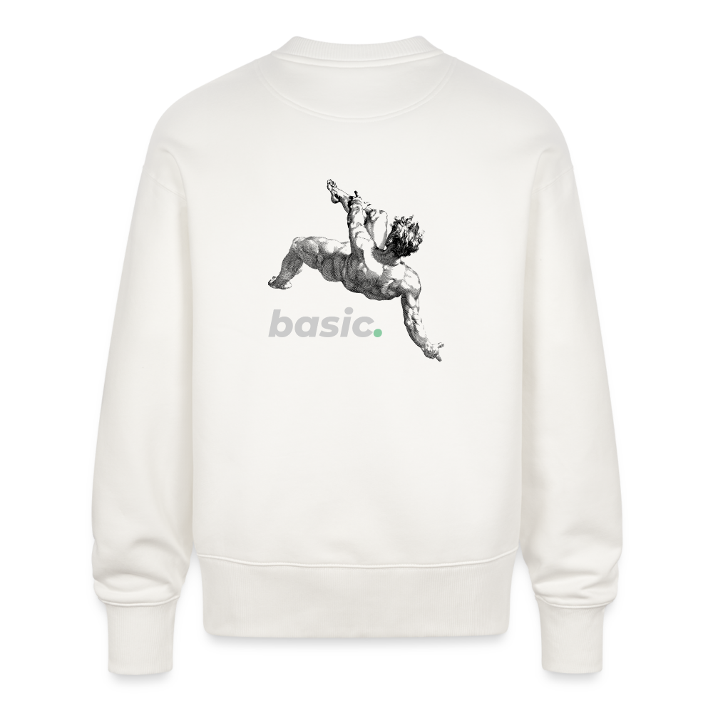 basic. Oversized Pulli - OFF WHITE